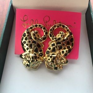 Lilly Pulitzer leopard earrings